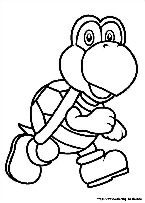 Plansa de colorat cu Super mario 16 8